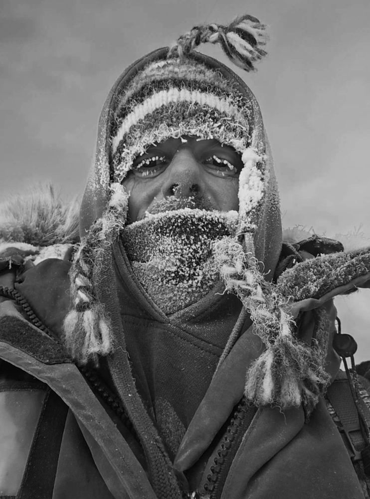 Bertrand Bellencourt, le bonnet couvert de givre